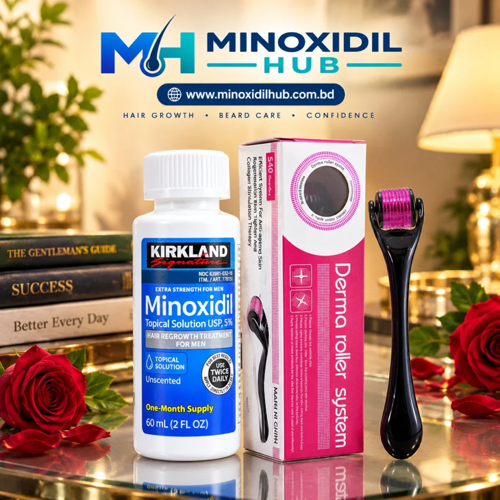 Kirkland Minoxidil 5% & DRS Derma Roller Combo