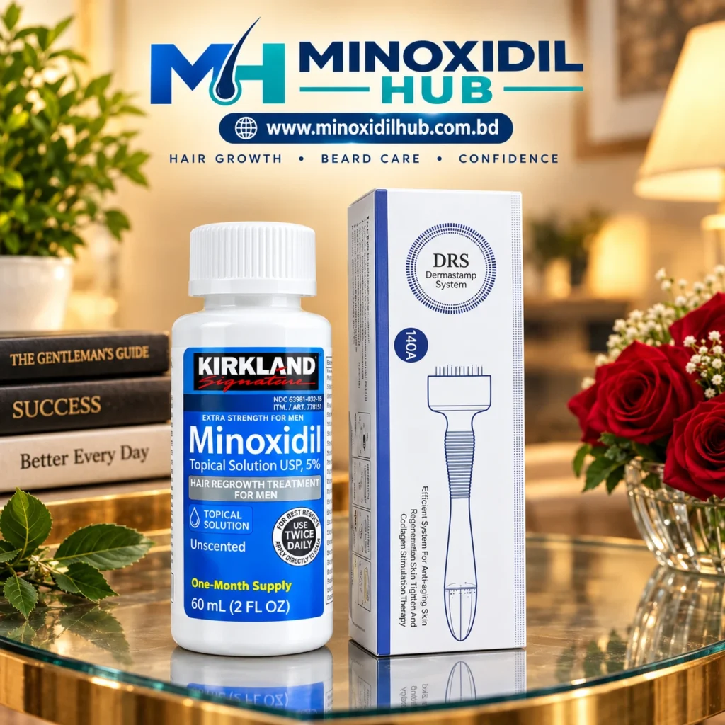 Minoxidil 5% & DRS Derma Stamp Combo Pack
