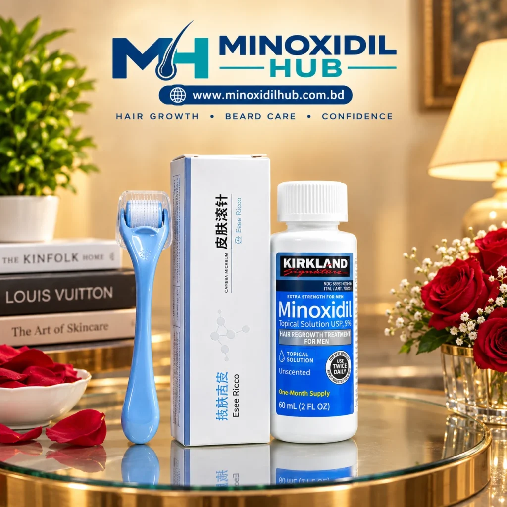 Minoxidil 5% & Ricco Blue Derma Roller Combo