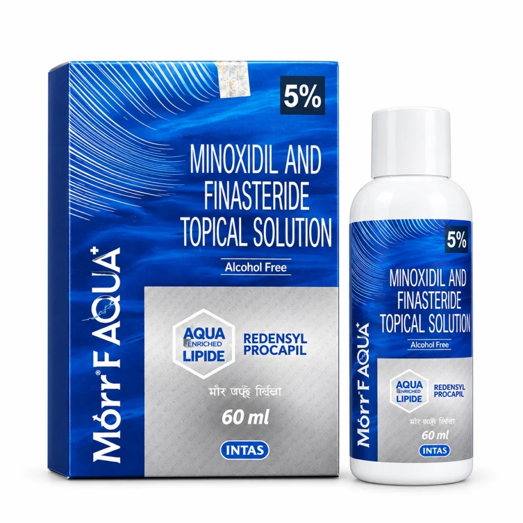 Morr F Aqua Plus 5% Topical Solution (Alcohol-Free) 60ml