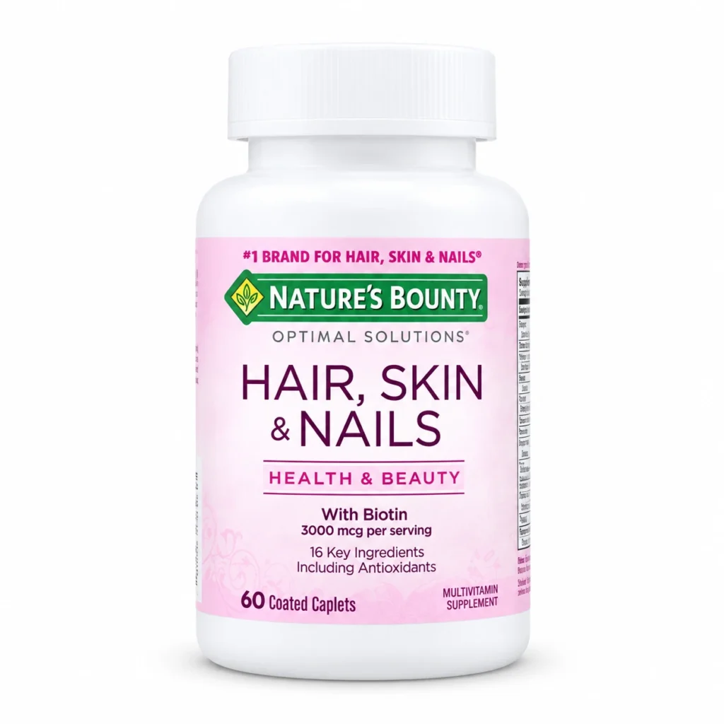 Natures Bounty Hair, Skin & Nails 3,000 mcg of Biotin, 60 Caplets